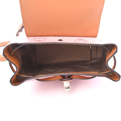 MCM Visetos Small Essential Backpack Soft Pink 4 of 8