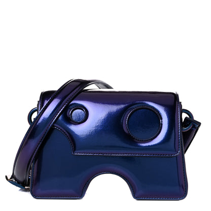 Off-White OFF WHITE Iridescent PU Burrow 22 Shoulder Bag Latex Blue 1 of 16