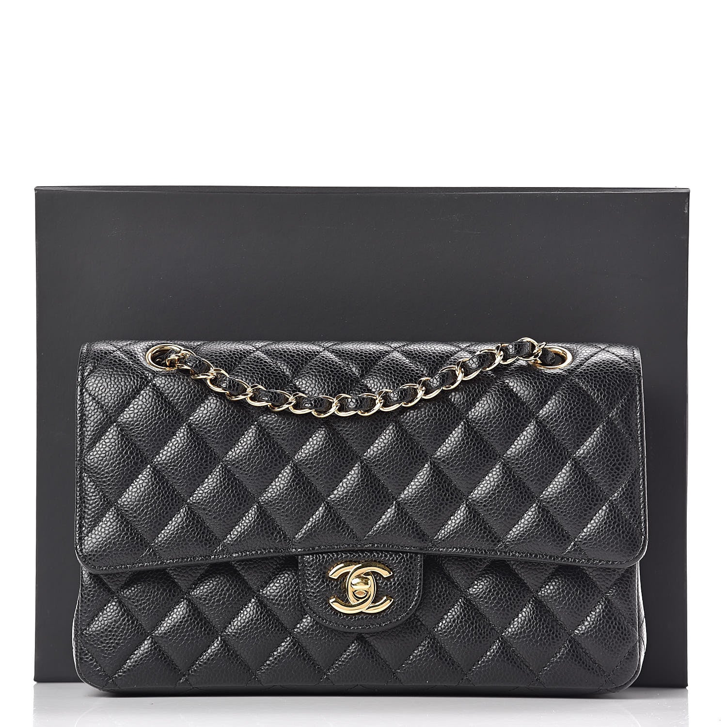 Chanel Caviar Quilted Medium Double Flap Black 11 of 11
