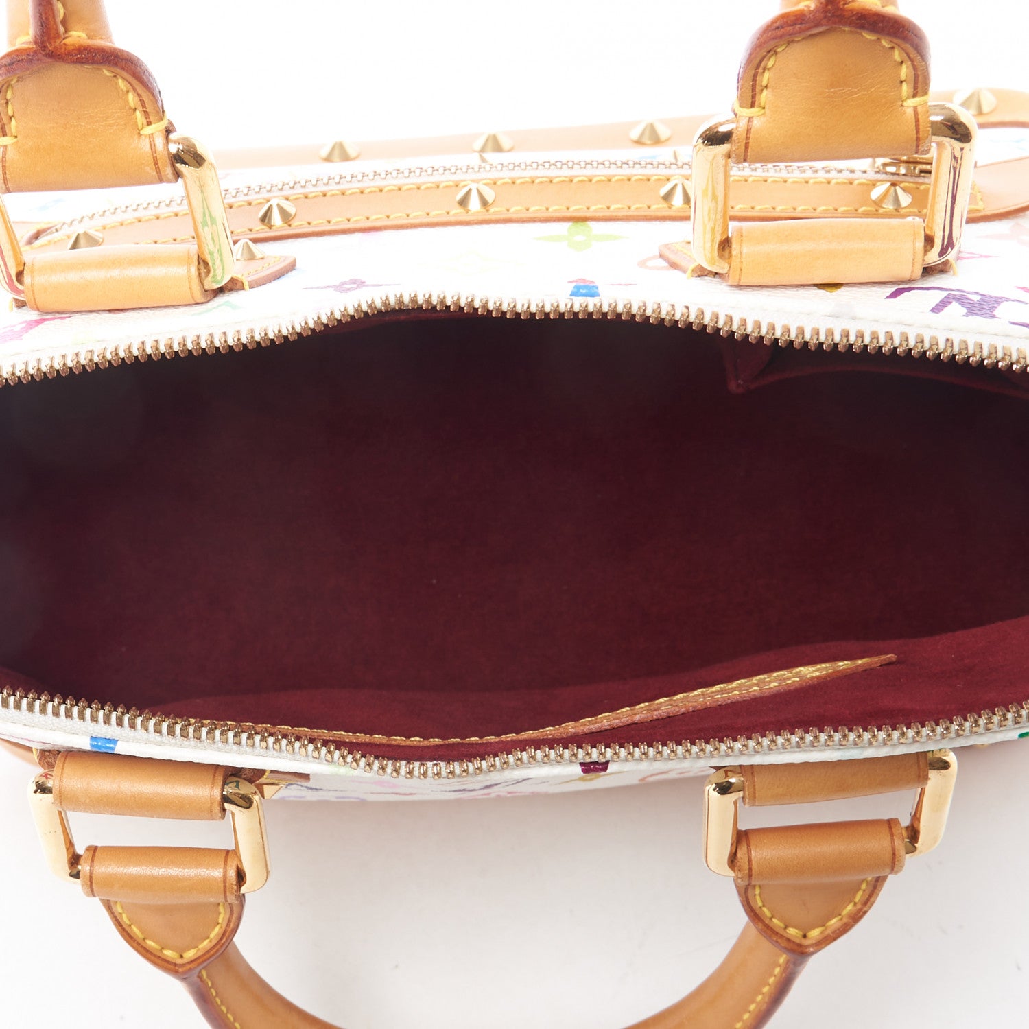 Louis Vuitton Monogram Multicolor Alma White 7 of 9