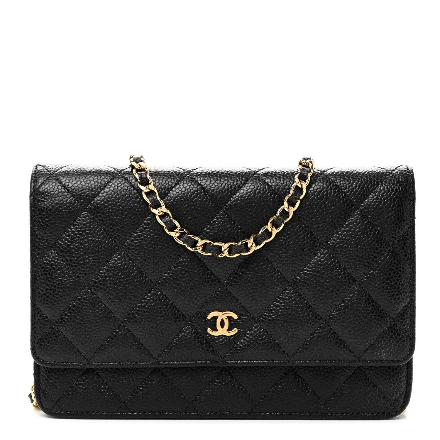 Chanel Caviar Quilted Wallet On Chain WOC Black 9 of 12