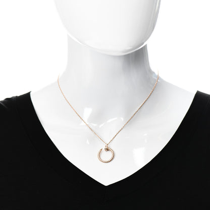 Cartier 18K Pink Gold Diamond Juste Un Clou Paved Pendant Necklace 2 of 6