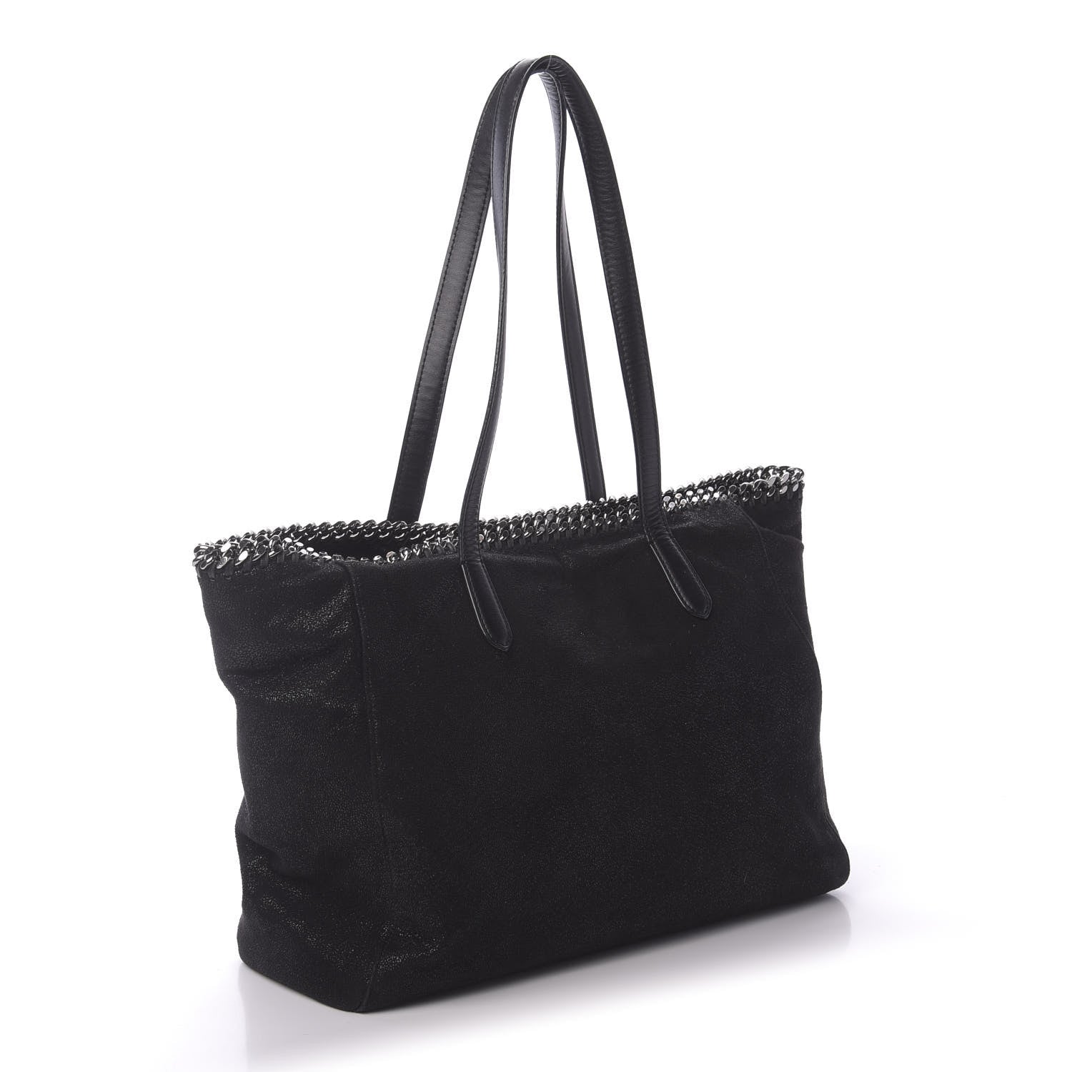 Stella McCartney Shaggy Deer Falabella East West Shopper Tote Black 3 of 10