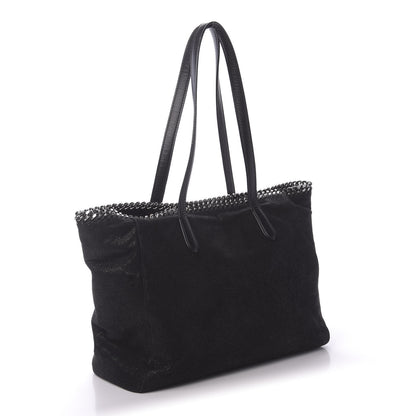 Stella McCartney Shaggy Deer Falabella East West Shopper Tote Black 3 of 10