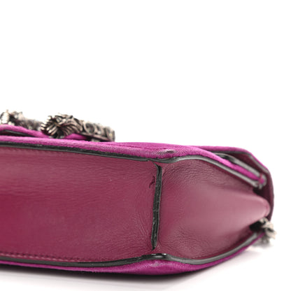 Gucci Velvet Super Mini Dionysus Shoulder Bag Fuchsia Violet Cyclamen 9 of 13