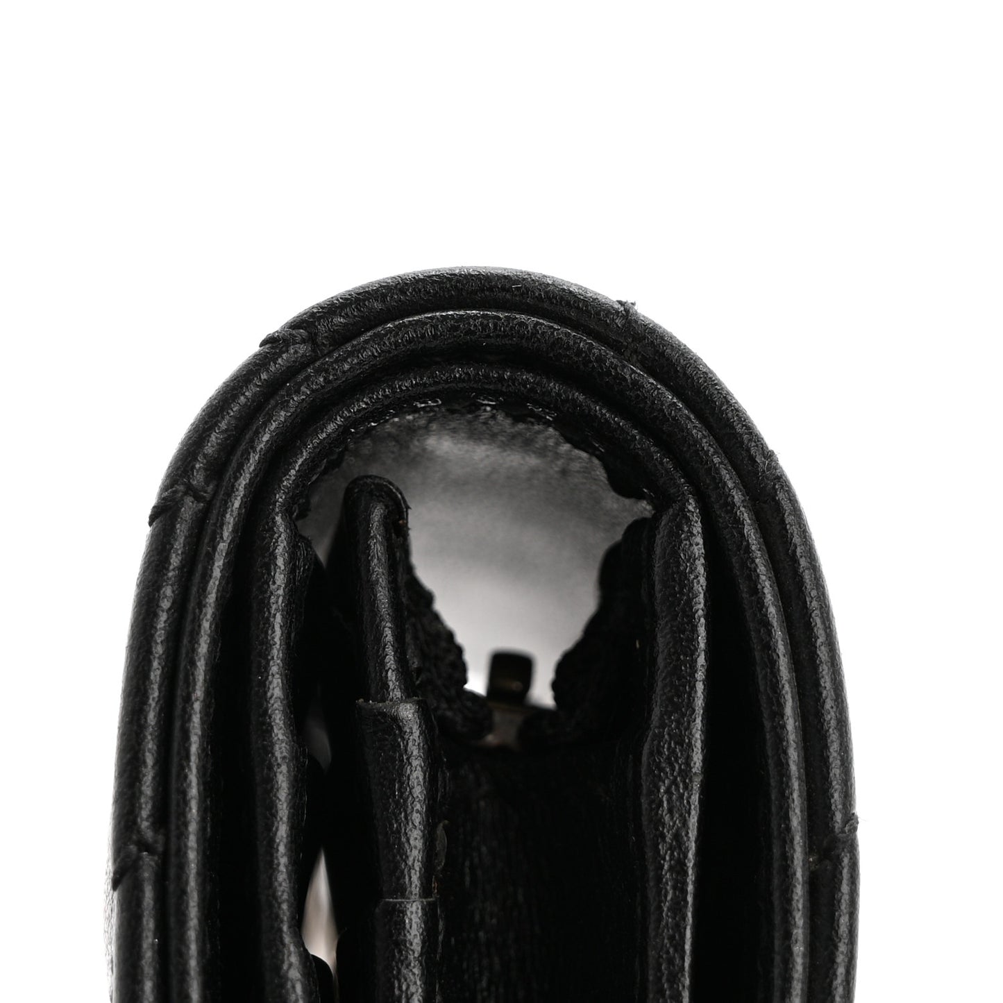 Calfskin Matelasse GG Marmont Card Case Wallet Black