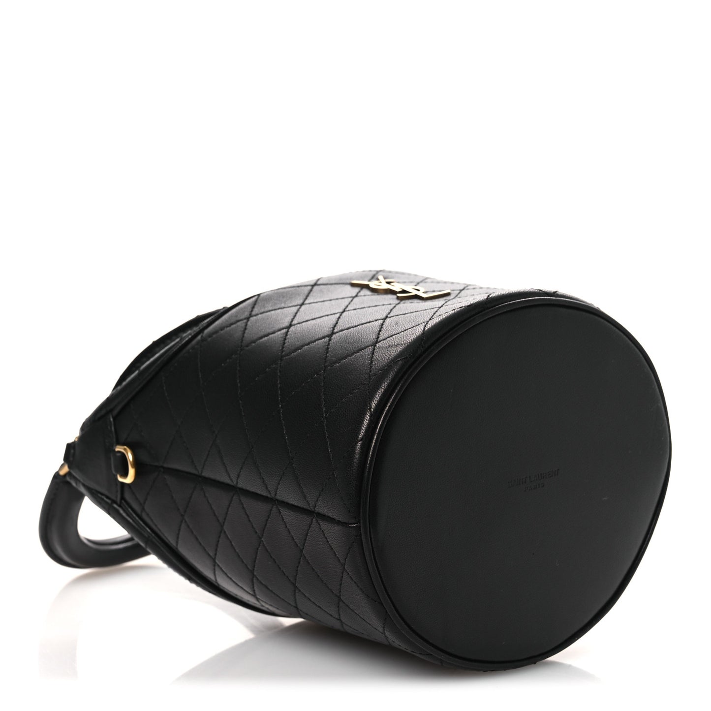 Lambskin Gabby Mini Bucket Bag Black