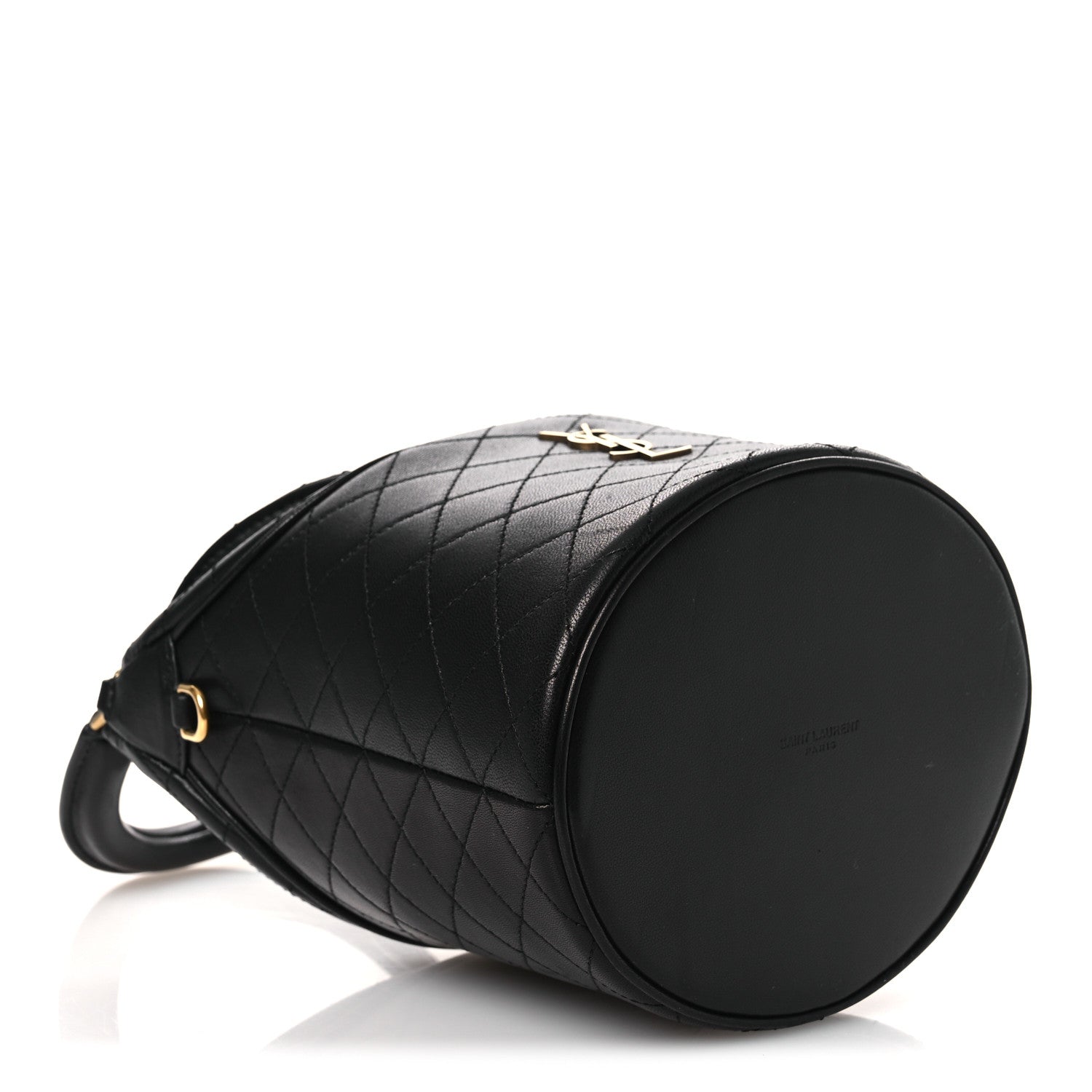 Saint Laurent Lambskin Gabby Mini Bucket Bag Black 4 of 12