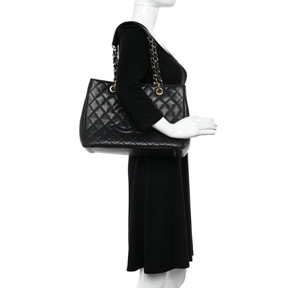 Chanel Caviar Quilted Grand Shopping Tote GST Black 2 of 10