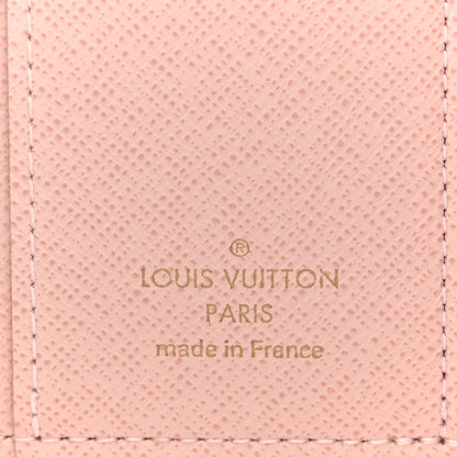 Louis Vuitton Damier Azur Zoe Wallet Rose Ballerine 6 of 9