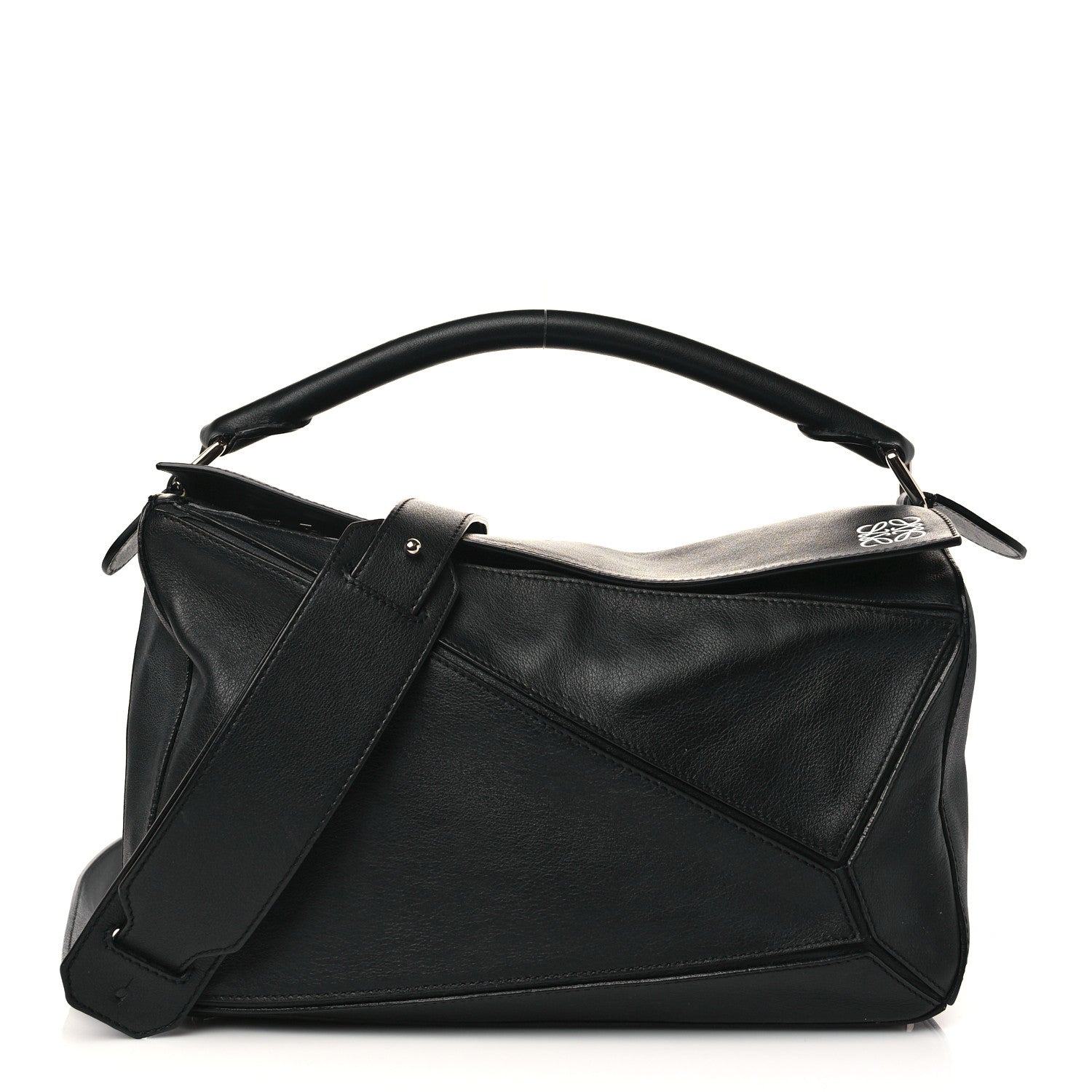 Loewe Calfskin Small Puzzle Bag Black 1 of 6