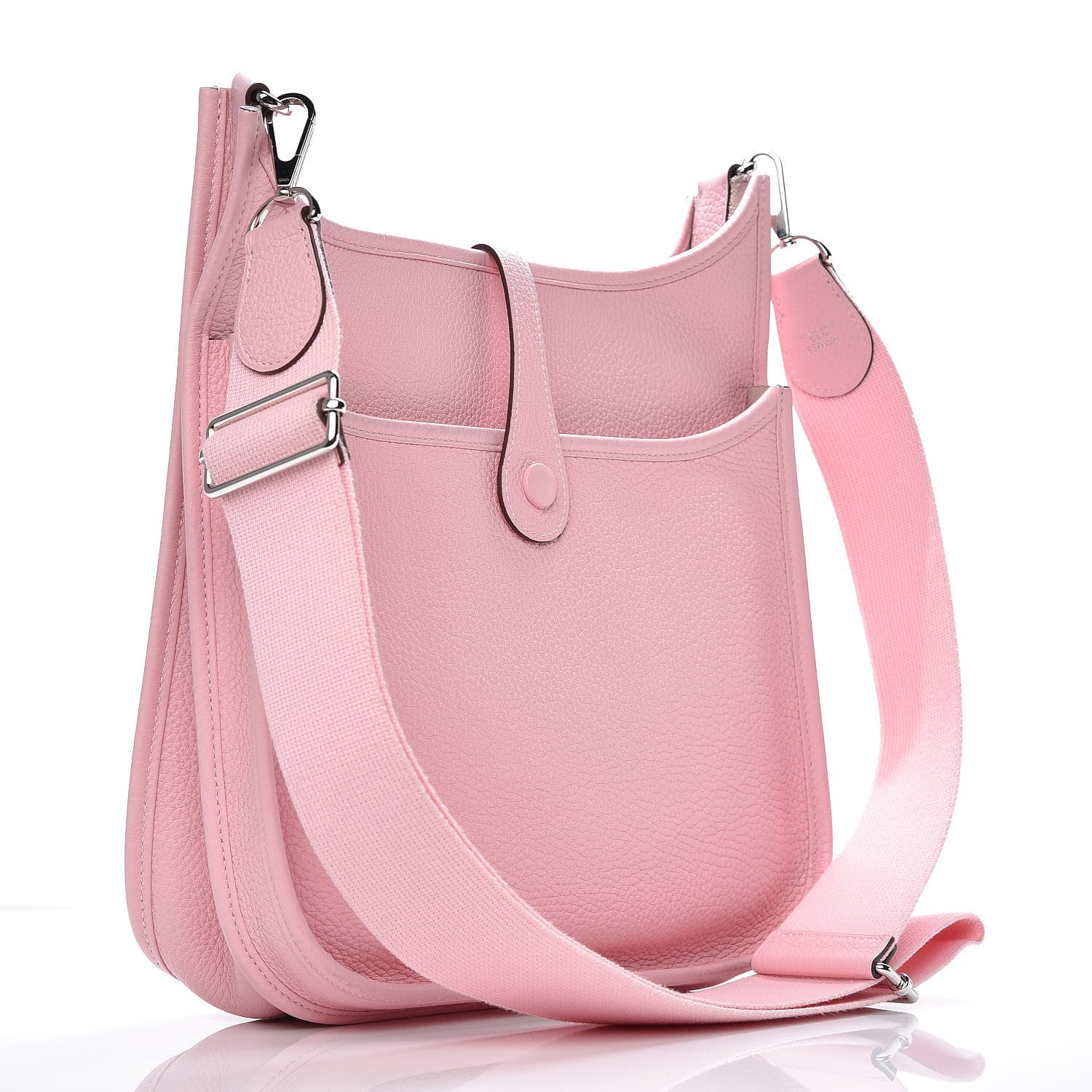 Hermes Taurillon Clemence Evelyne III PM Rose Sakura 3 of 11
