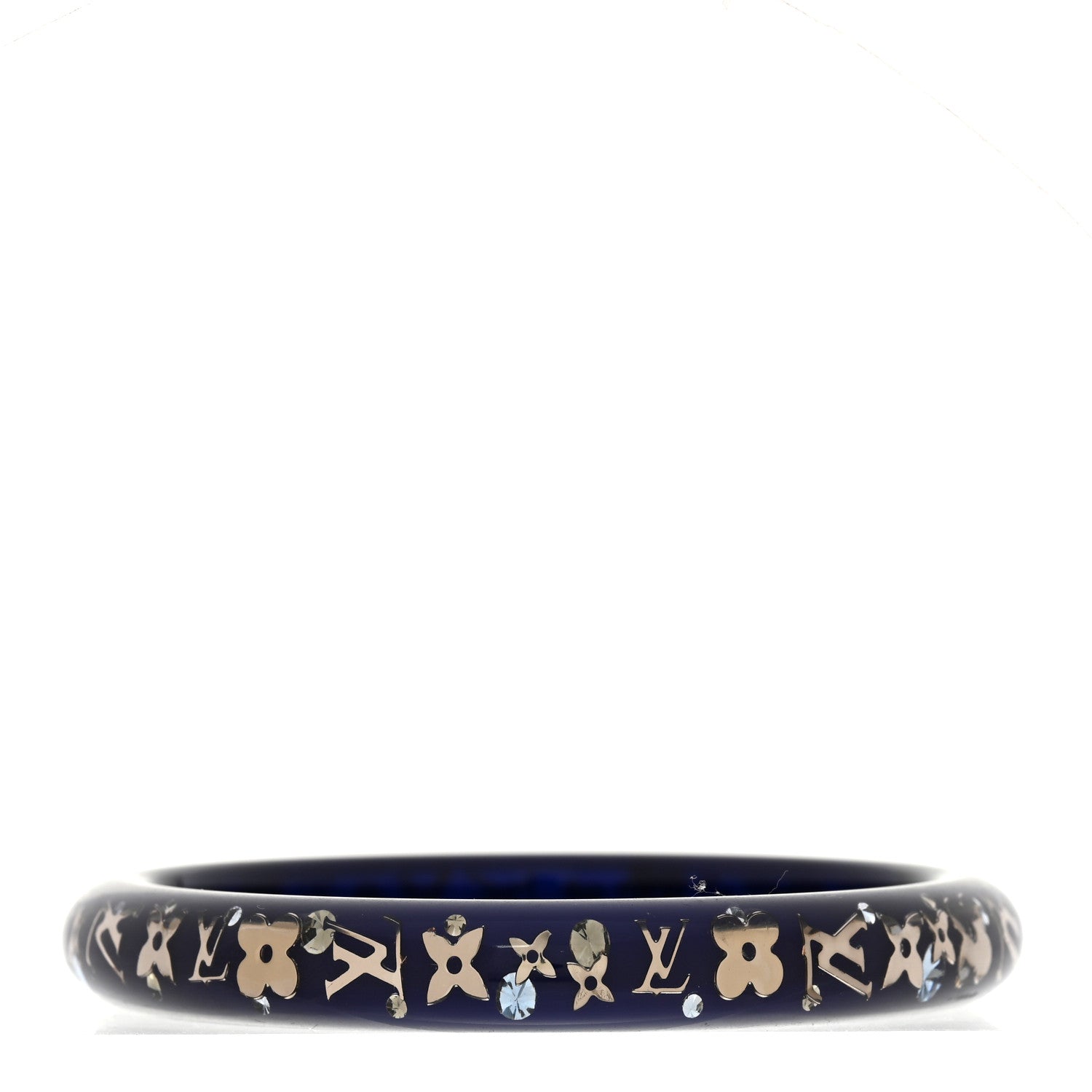 Louis Vuitton Resin Swarovski Medium Inclusion Bracelet PM Marine 3 of 4