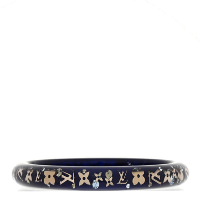 Louis Vuitton Resin Swarovski Medium Inclusion Bracelet PM Marine 3 of 4