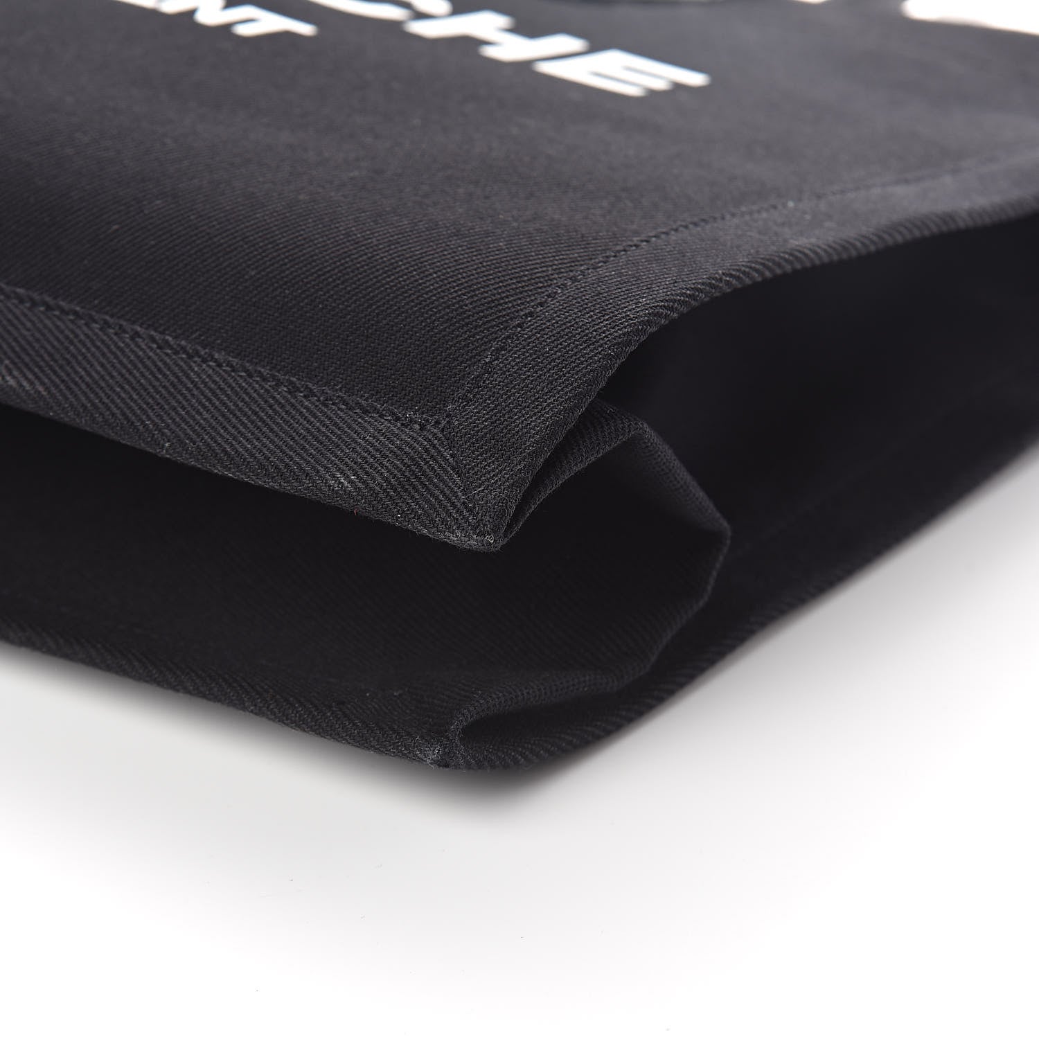 Saint Laurent Linen Calfskin Rive Gauche Tote Black 8 of 9