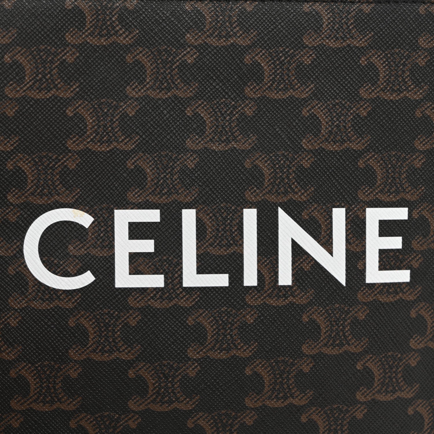 Celine Triomphe Canvas Calfskin Mini Vertical Cabas Tan 6 of 12
