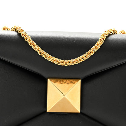 Valentino Garavani Nappa One Stud Chain Clutch Black 7 of 9