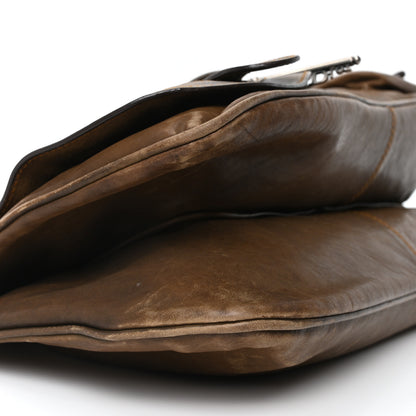 Christian Dior Calfskin Medium Gaucho Double Saddle Bag Brown 9 of 11