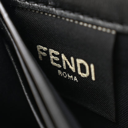 Fendi Nappa Matisse FF Embossed Continental Wallet On Chain Black Black 8 of 12