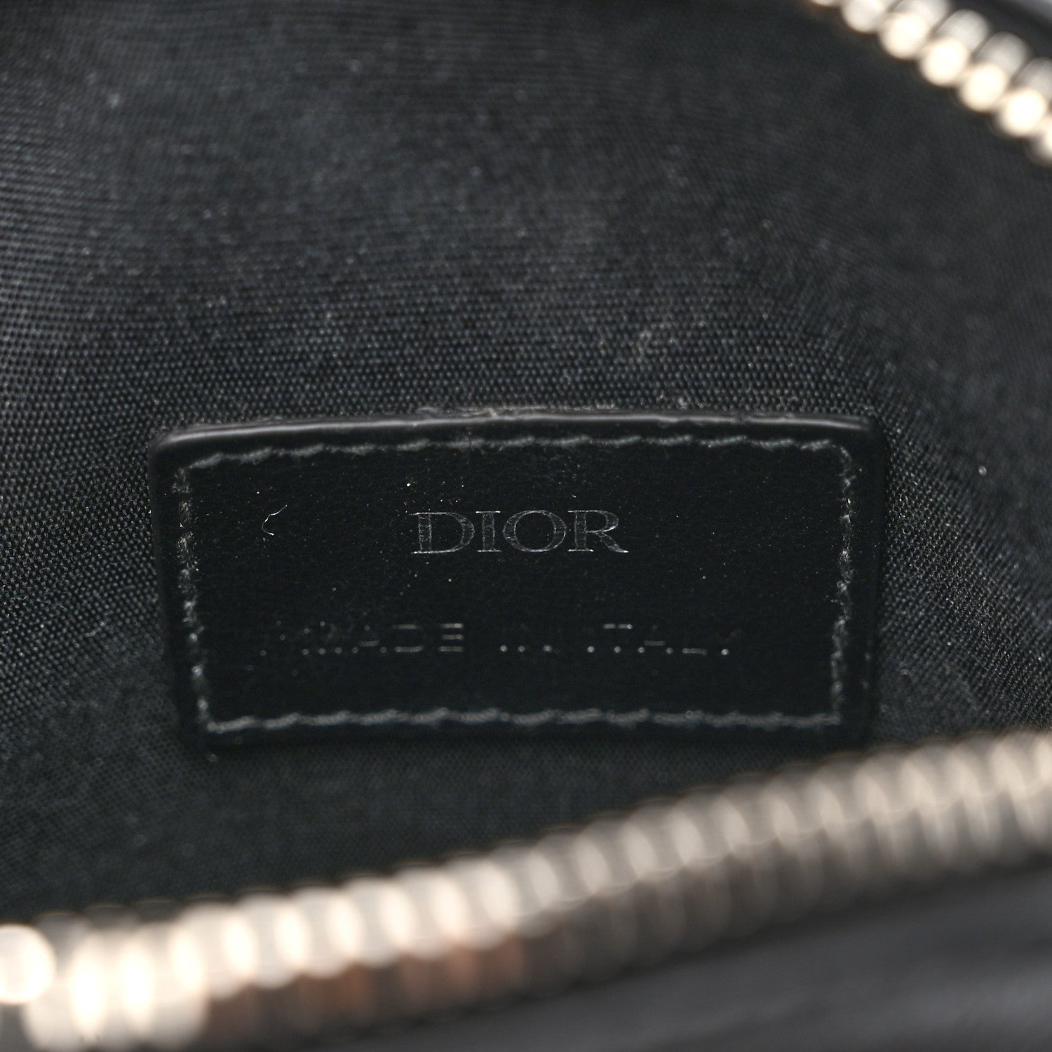 Christian Dior Calfskin Oblique Galaxy Perforated World Tour Messenger Pouch Black 6 of 10