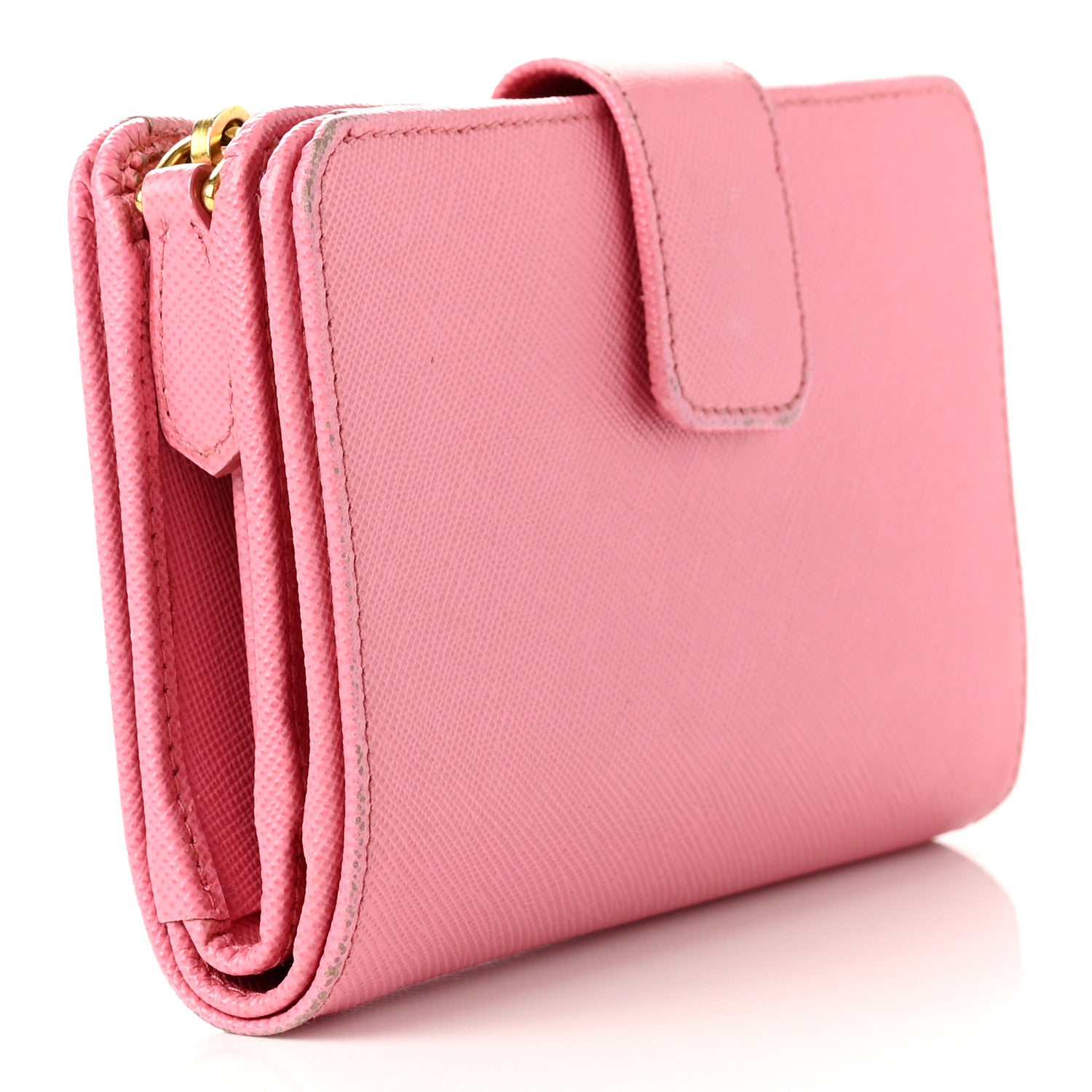 Prada Vitello Move Compact Wallet Geranio 3 of 9