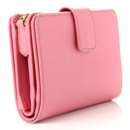 Prada Vitello Move Compact Wallet Geranio 3 of 9