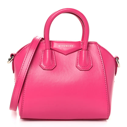 Givenchy Shiny Lord Calfskin Micro Antigona Neon Pink 1 of 5