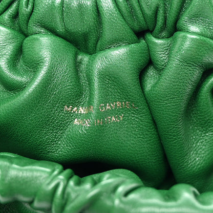 Mansur Gavriel Lambskin Mini Cloud Wristlet Leaf Green 6 of 6