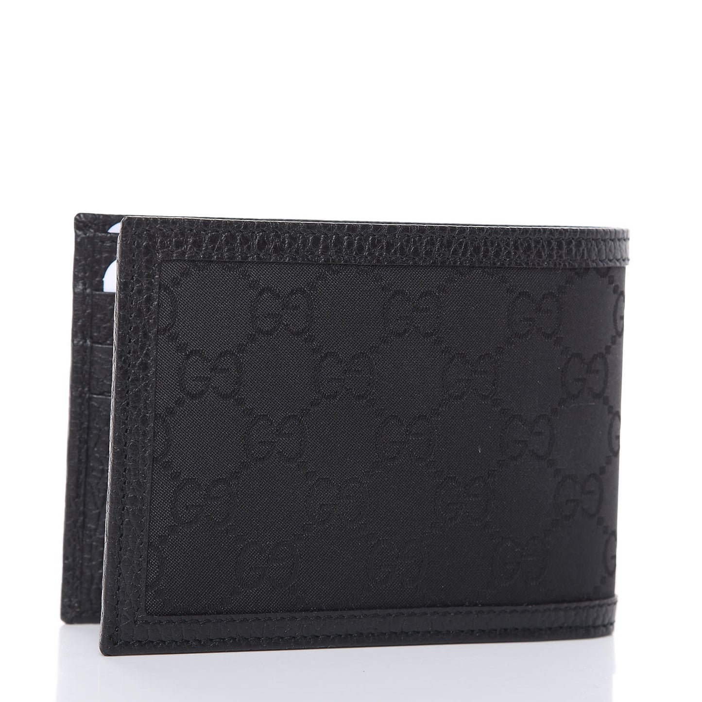 Nylon Monogram Bi-Fold Wallet Black