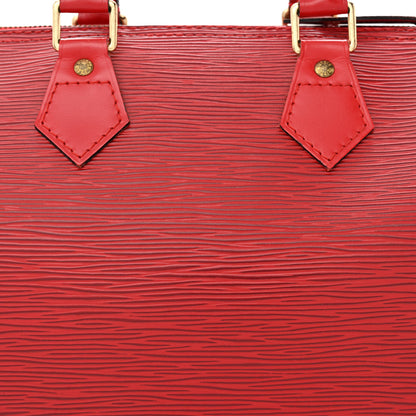 Louis Vuitton Epi Speedy 25 Castillan Red 8 of 11