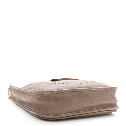 Hermes Taurillon Clemence Evelyne III PM Etoupe 4 of 12
