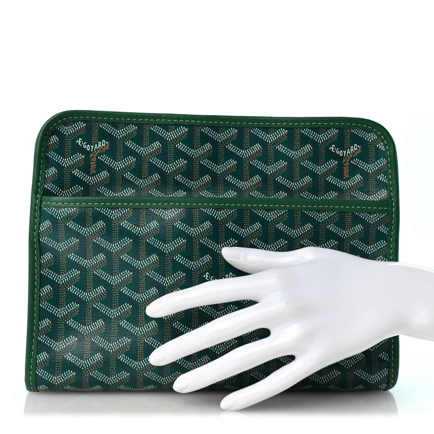 Goyard Goyardine Jouvence Toiletry Pouch MM Green 2 of 9