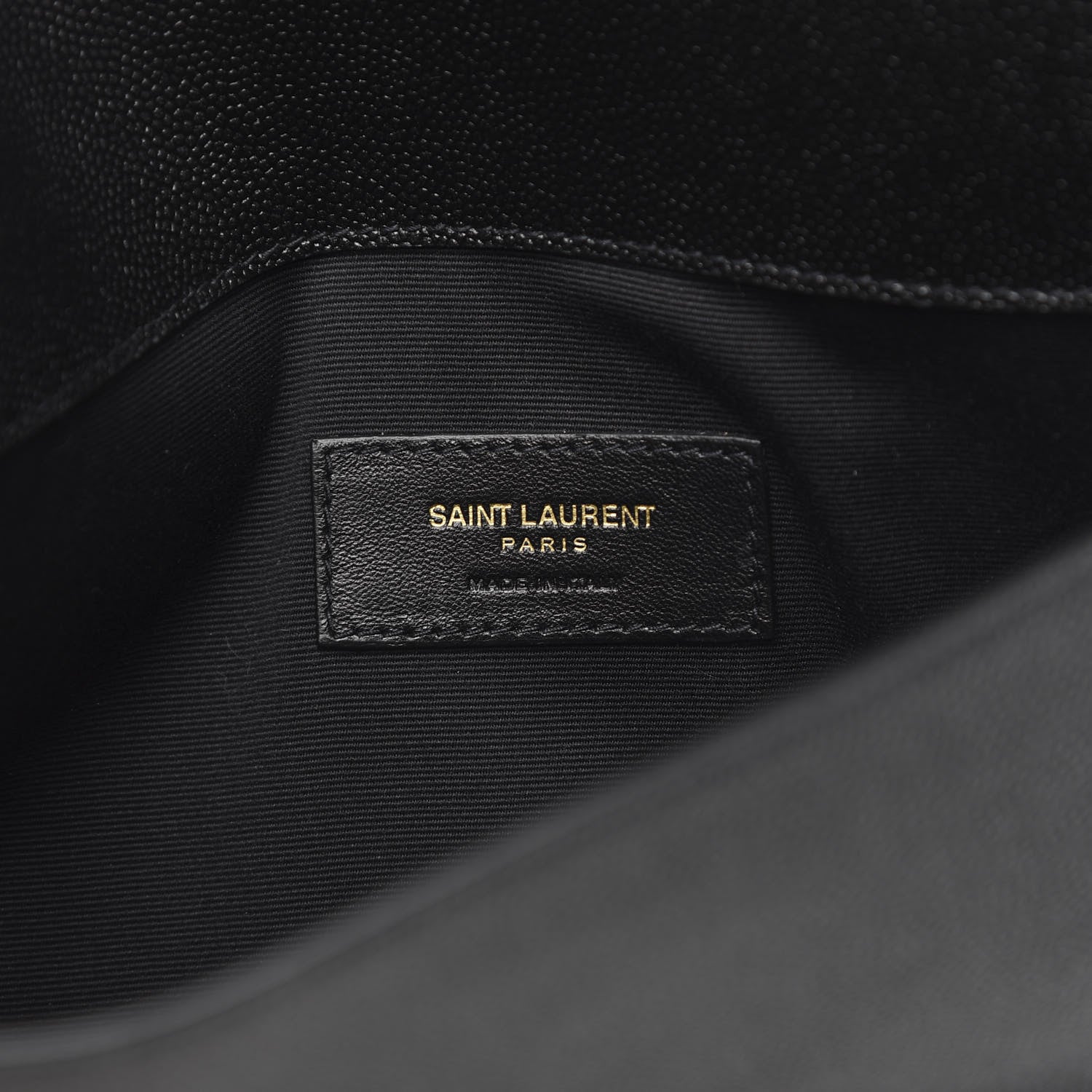Saint Laurent Grain De Poudre Uptown Pouch Black 6 of 6