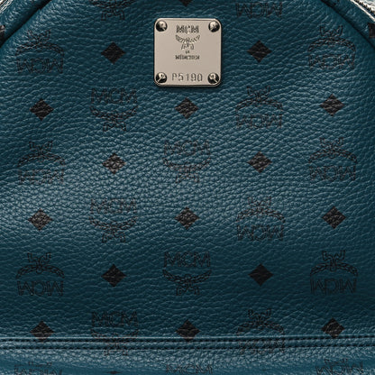 MCM Visetos Large Side Studs Stark Backpack Teal 7 of 10