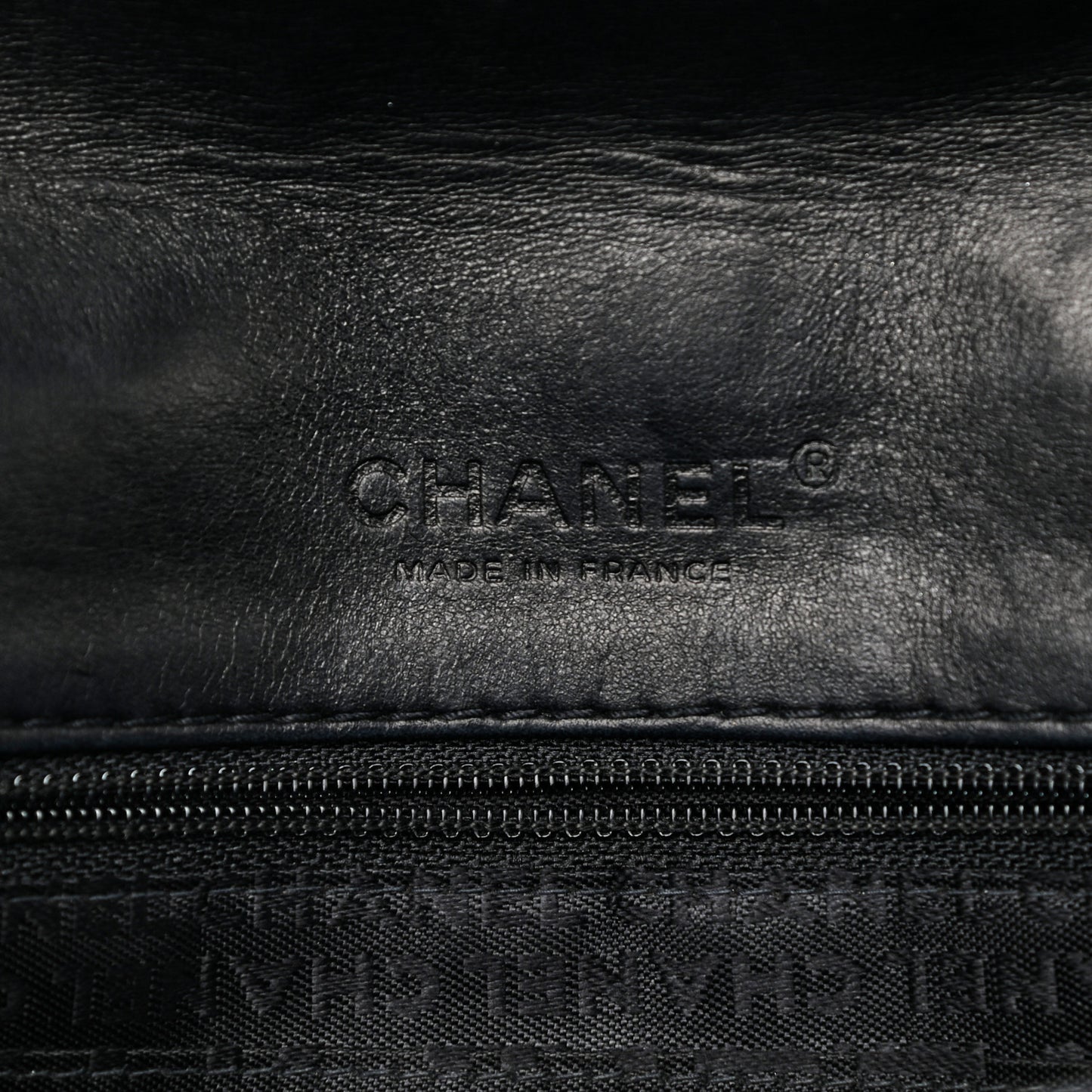 Lambskin Chocolate Bar Quilted Lambskin 5 Chain Flap Black