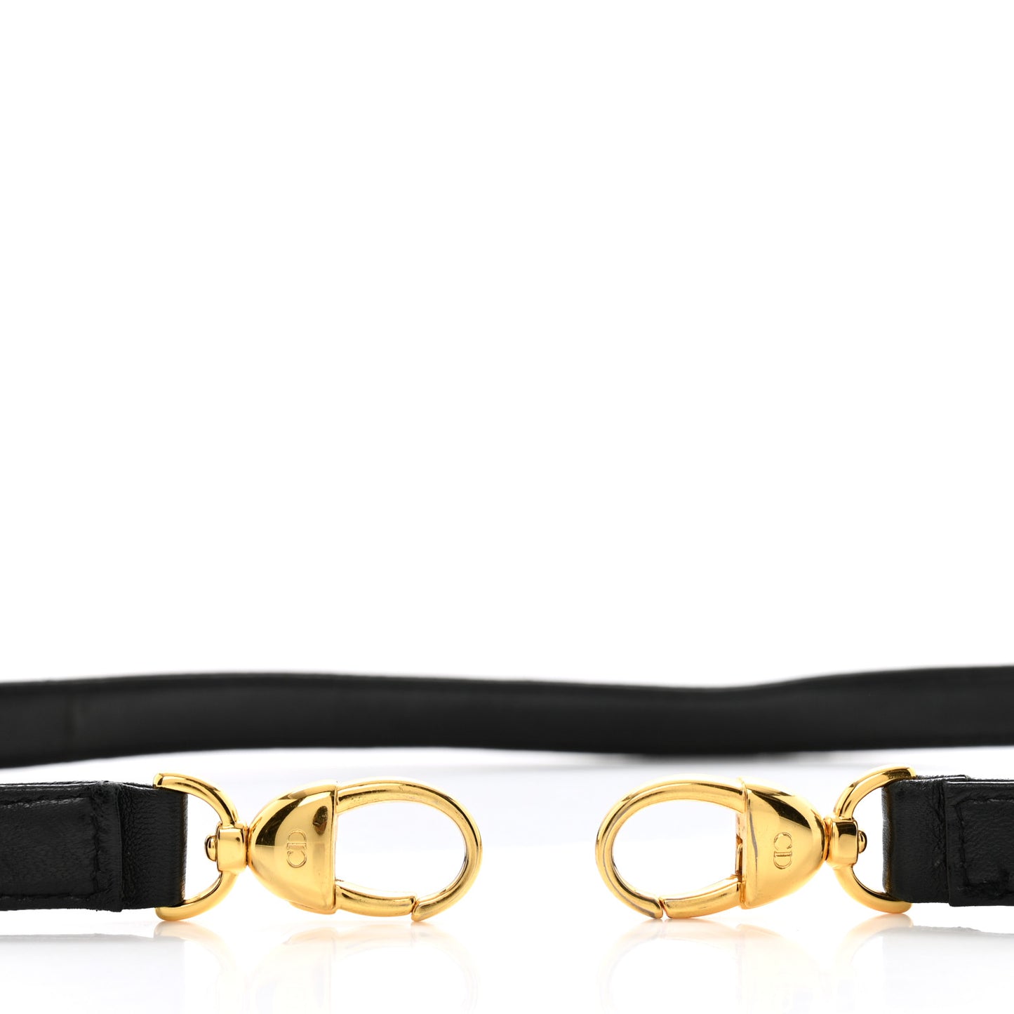 Lambskin Lady Dior Shoulder Strap Black