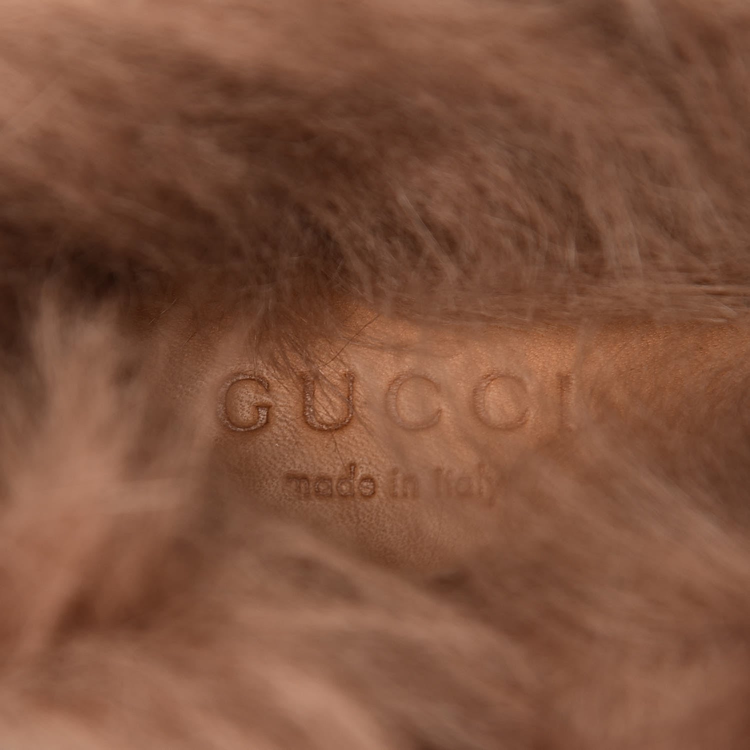 Gucci Malaga Kid Fur Womens Jordaan Loafers 37 Black Natural 5 of 9