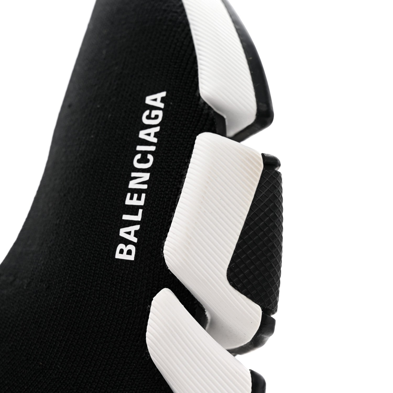 Balenciaga Technical 3D Recycled Knit Bi-Color Sole Womens Speed 2.0 Sneakers 35 Black White 10 of 13