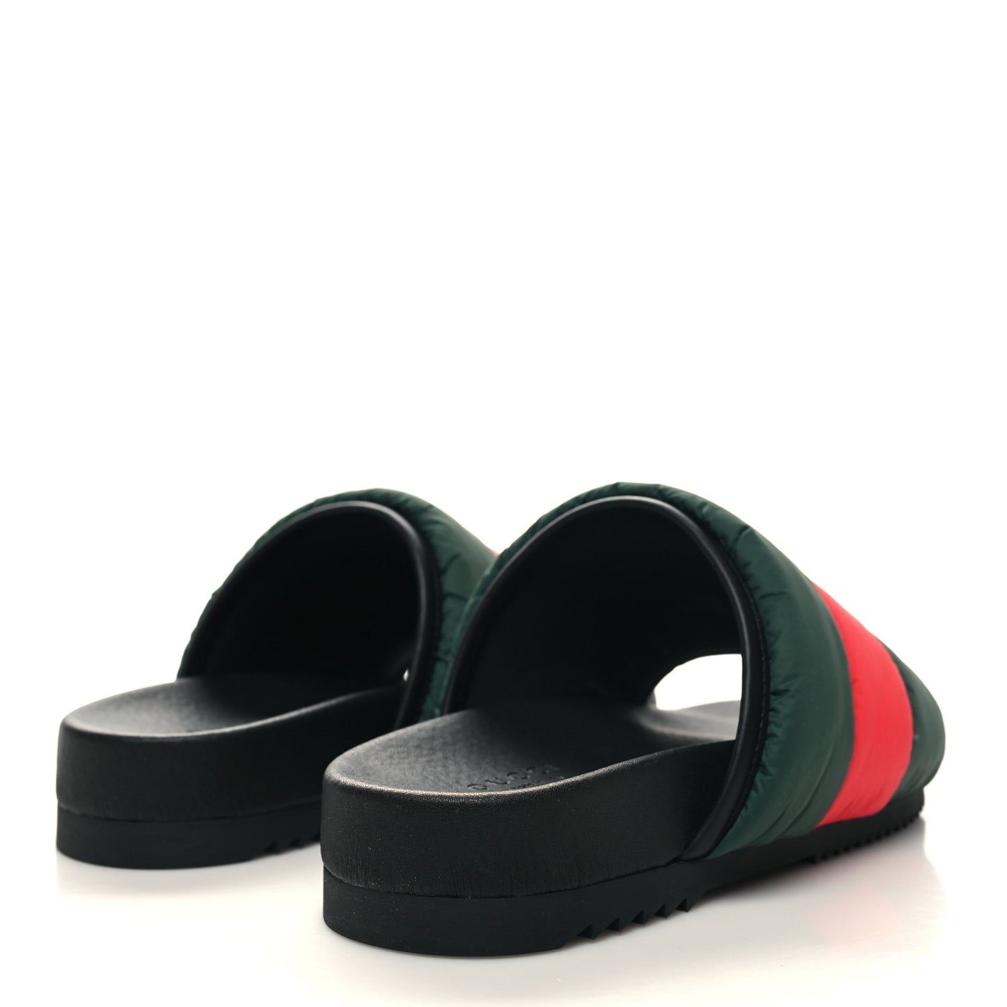 Nylon Web Womens Slide Sandals 35 Black Green Red