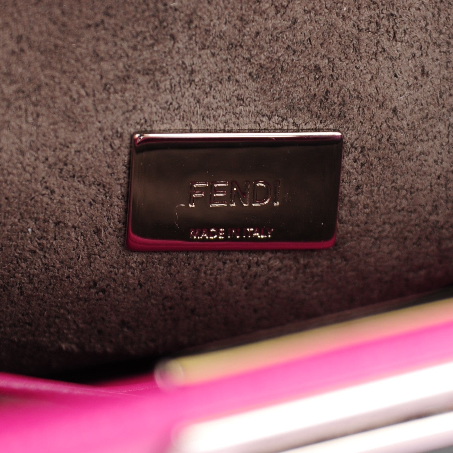 Fendi Nappa Micro Peekaboo Iconic Satchel Magenta 7 of 8