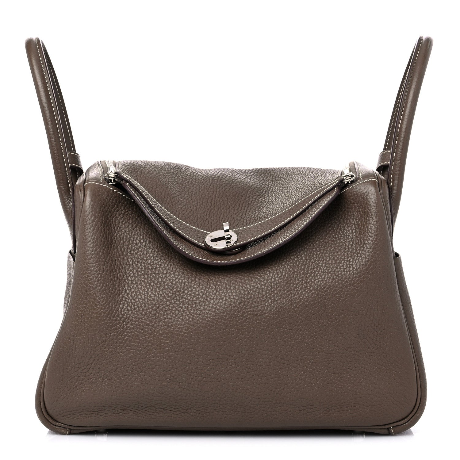 Hermes Taurillon Clemence Lindy 30 Etoupe 1 of 14