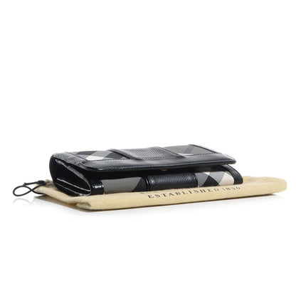 Burberry Beat Check Penrose Perforated Wallet Black 4 of 8