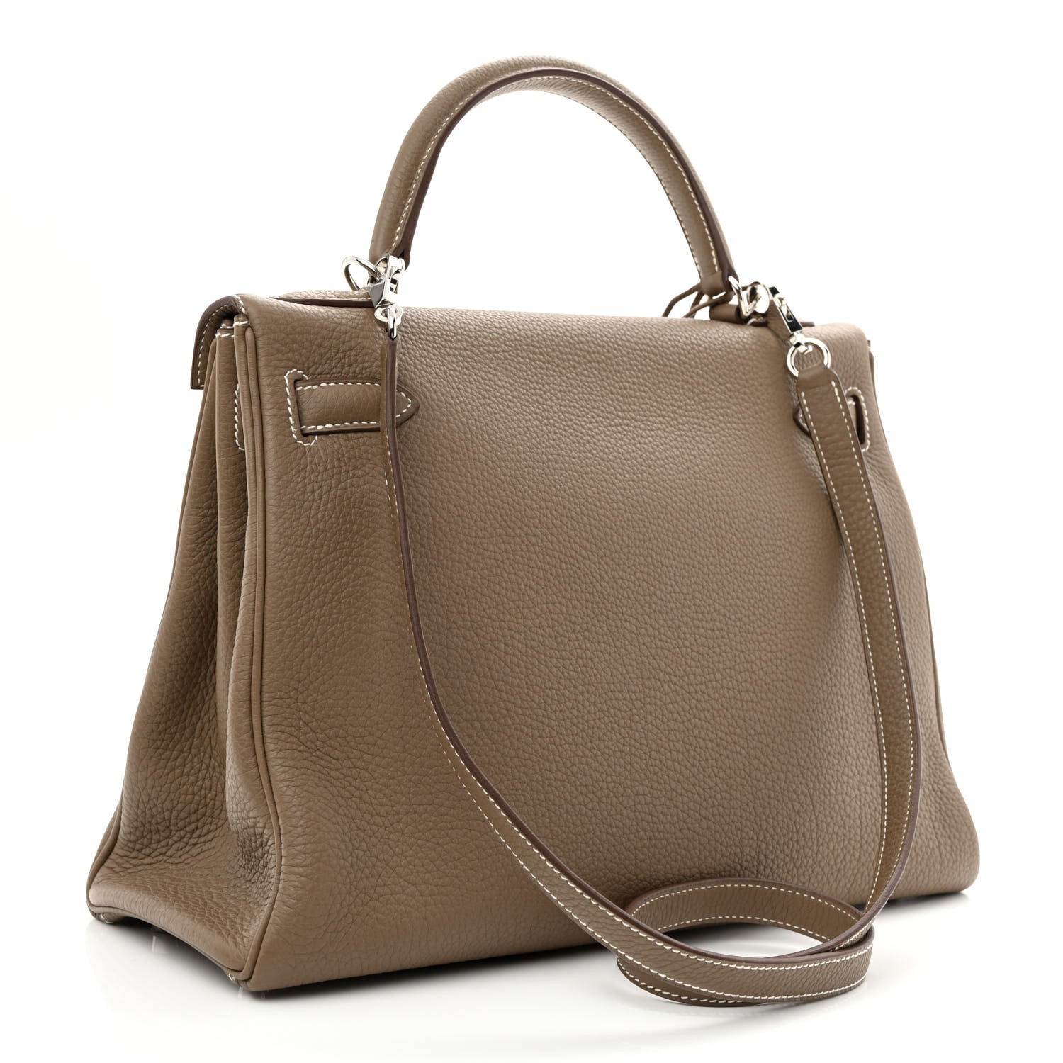 Hermes Togo Kelly Retourne 32 Etoupe 3 of 10