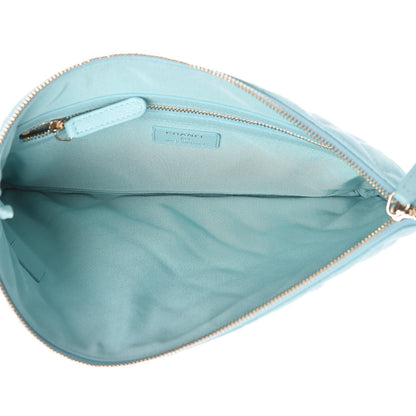Chanel Caviar Quilted Medium Cosmetic Case Light Blue 5 of 8
