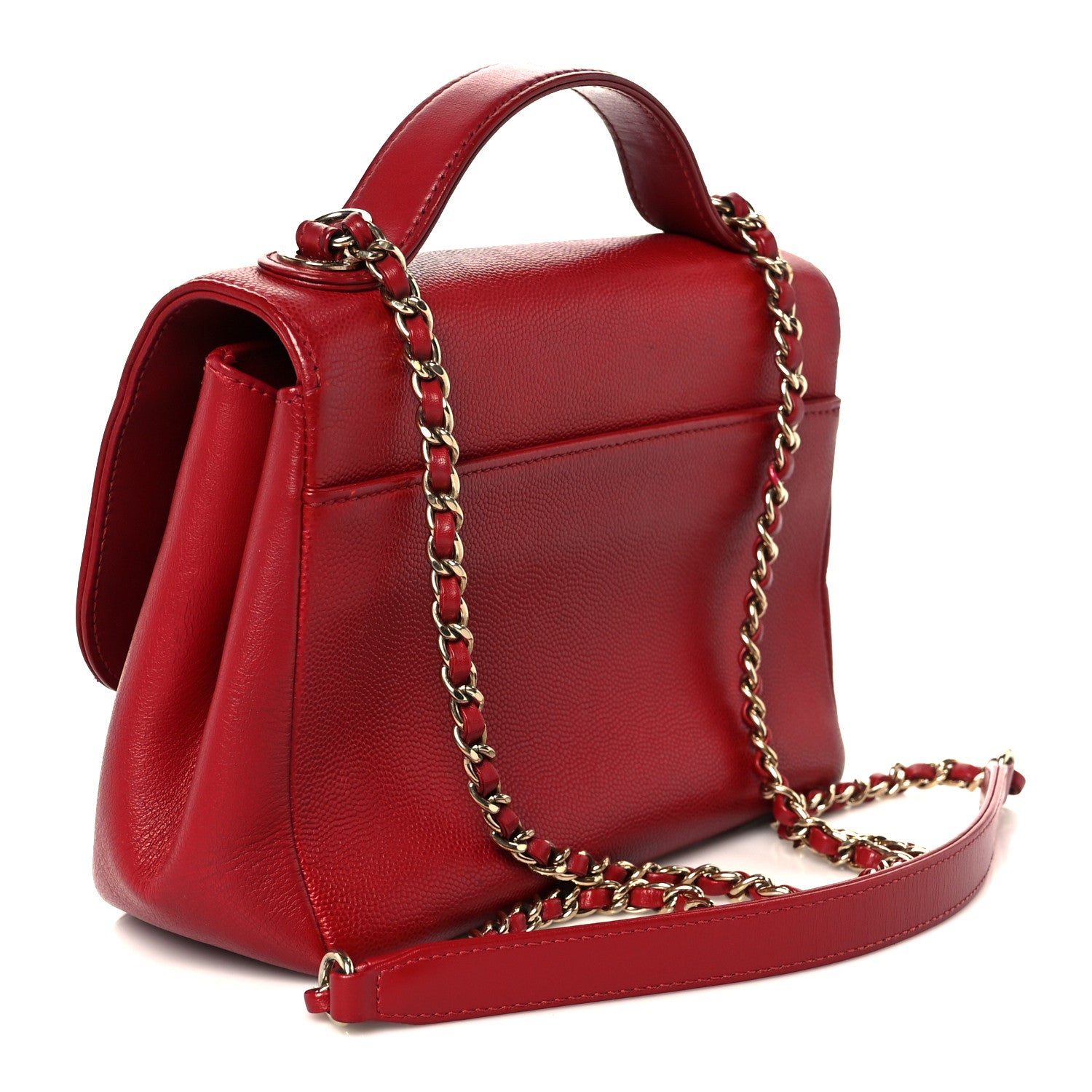 Chanel Caviar Quilted Small Business Affinity Flap Red 3 of 12