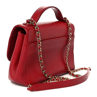 Chanel Caviar Quilted Small Business Affinity Flap Red 3 of 12