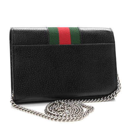 Gucci Calfskin Web Mini Dionysus Chain Wallet Black 3 of 11