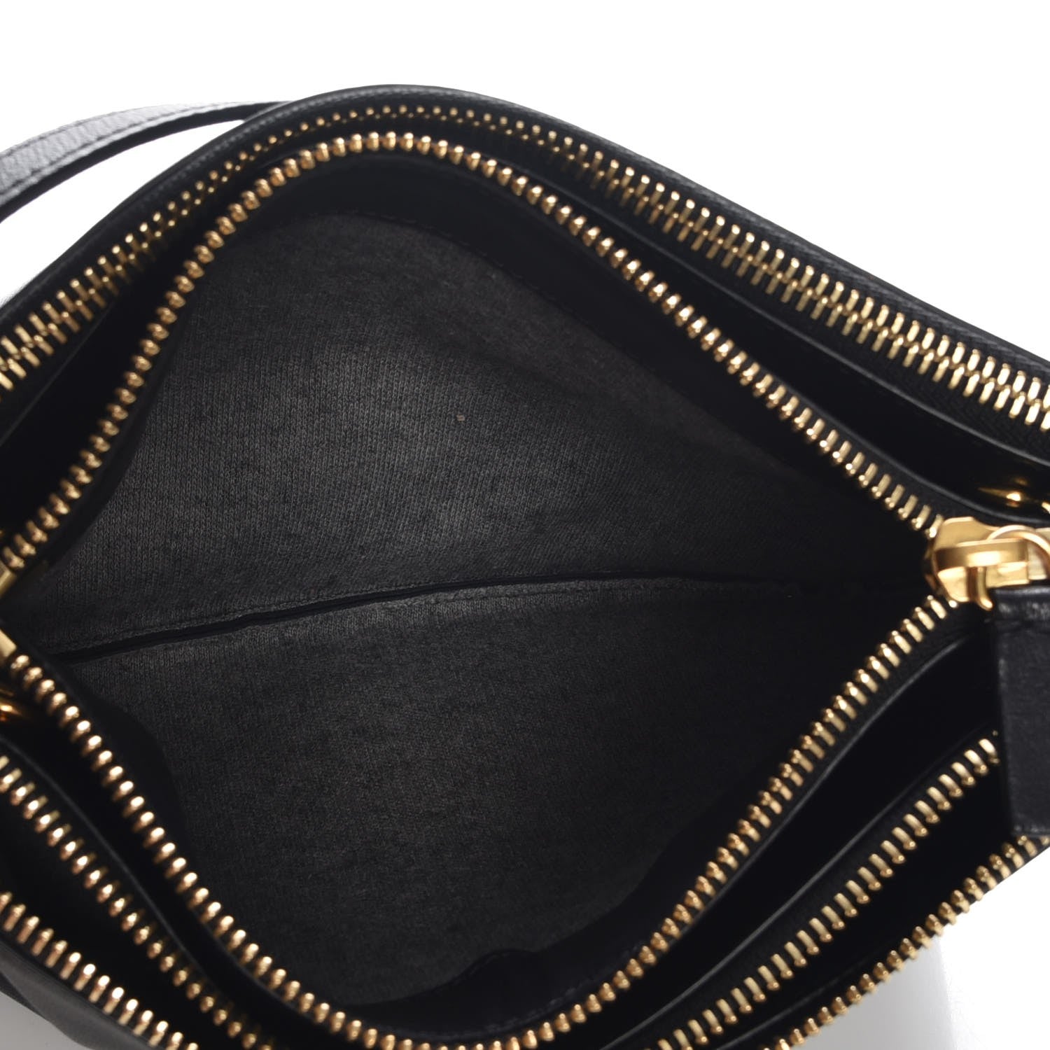 Celine Lambskin Small Trio Crossbody Bag Black 6 of 10