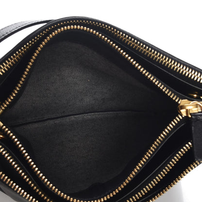Celine Lambskin Small Trio Crossbody Bag Black 6 of 10
