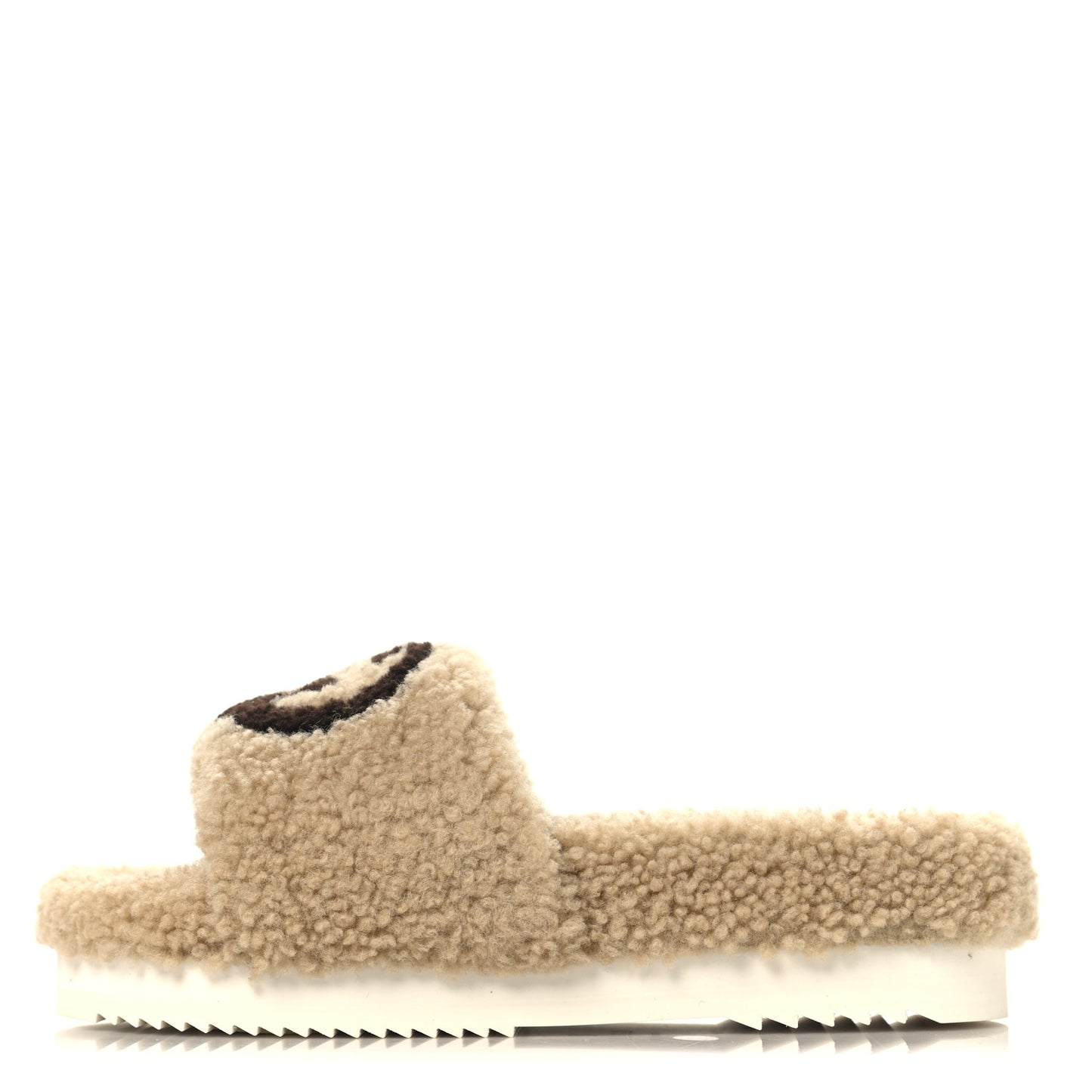 Shearling Womens Eileen Slide Sandals 38 Cocoa Butterscotch